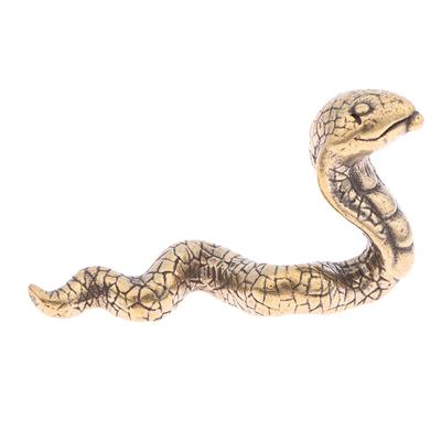 Antyczne Brązowe Figurki Miniaturowe Węża Kobry Rzeźby Miedziane Zwierzę Zodiaku Dekoracje Biurkowe Zwierzęta Herbaty Ozdoby Mosiężne Rzemiosło