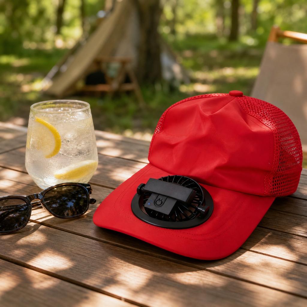 Summer USB Rechargeable Fan Hat Adjustable Outdoor Baseball Cap with Three-Speed Fan for Adult Men and Women Sun Protection Breathable Mesh