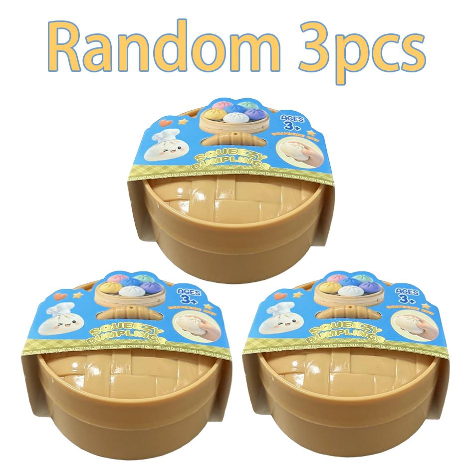 Scatola Misteriosa Raviolo Glitterato: 6 Palline Antistress Colorate Casuali, Giocattolo Sensoriale Estetico per Scrivania, Regalo Creativo Fidget per Ufficio