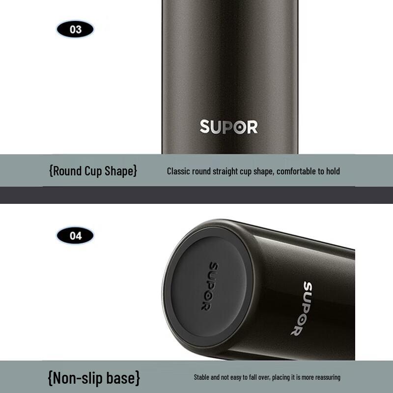 Supor 316 Stainless Steel Vacuum Insulated Thermos Mug