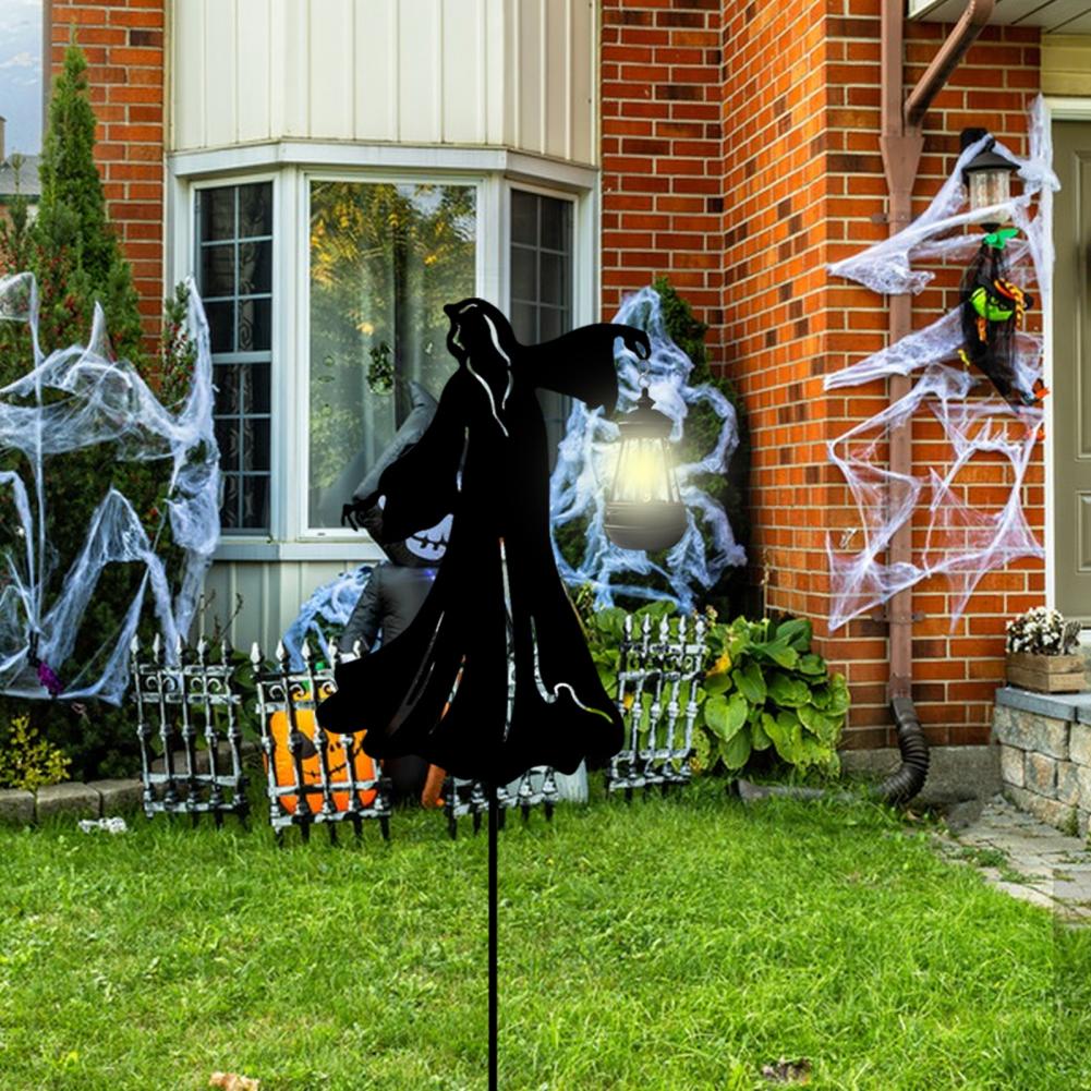 1/2Pcs Spooky Outdoor Lights Halloween Decorations Weather-Resistant Easy to Install Lawn Ornaments Solar Garden Stakes