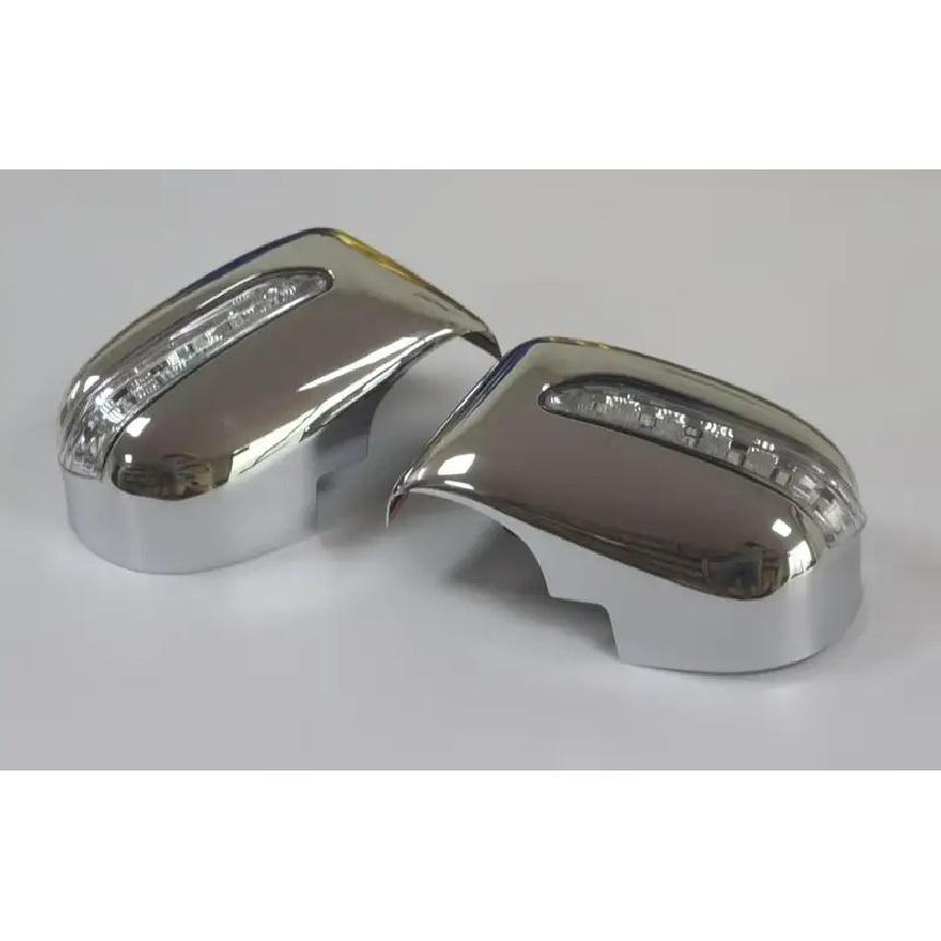 Chrome Styling Side Mirror Cover with LED Side Blinker for Nissan Cube 04-08