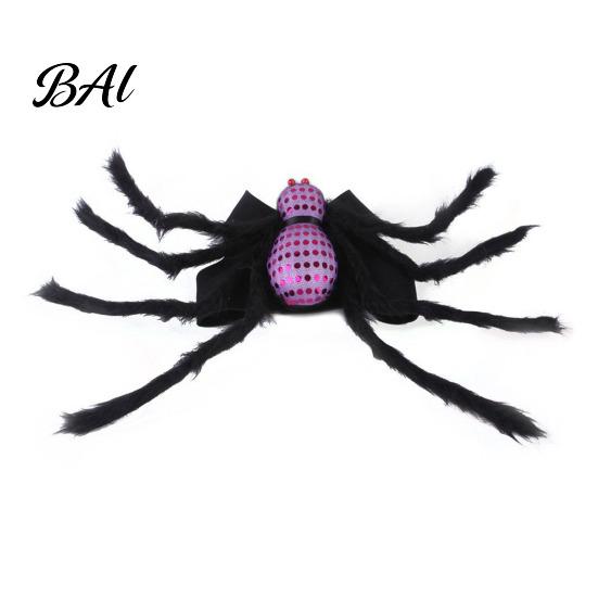 Spider Pet Costume for Cats Costume, Halloween Cat Outfit with Skull Face, Black Easy to Wear Holiday Apparel Dogs Cosplay Party Photo Props