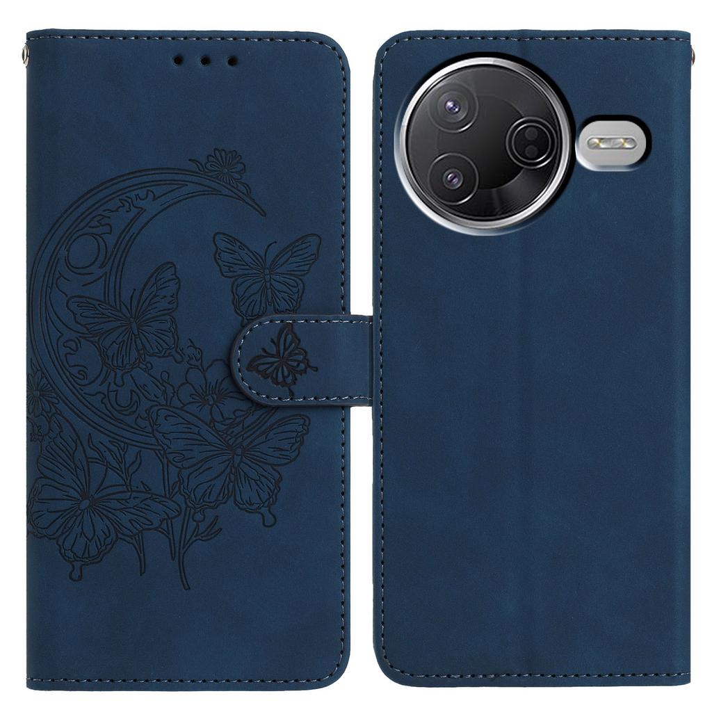 PU Leather Case For Xiaomi Poco F7 Pro 5G/F7 Ultra 5G/Redmi K80 Pro 5G/K80 5G Butterfly Flower Imprinted Wallet Stand Phone Cover