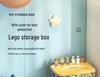 Lego Building Blocks Storage Box – Children's Toy Organizer for Small Parts, Transparent Classification Bin