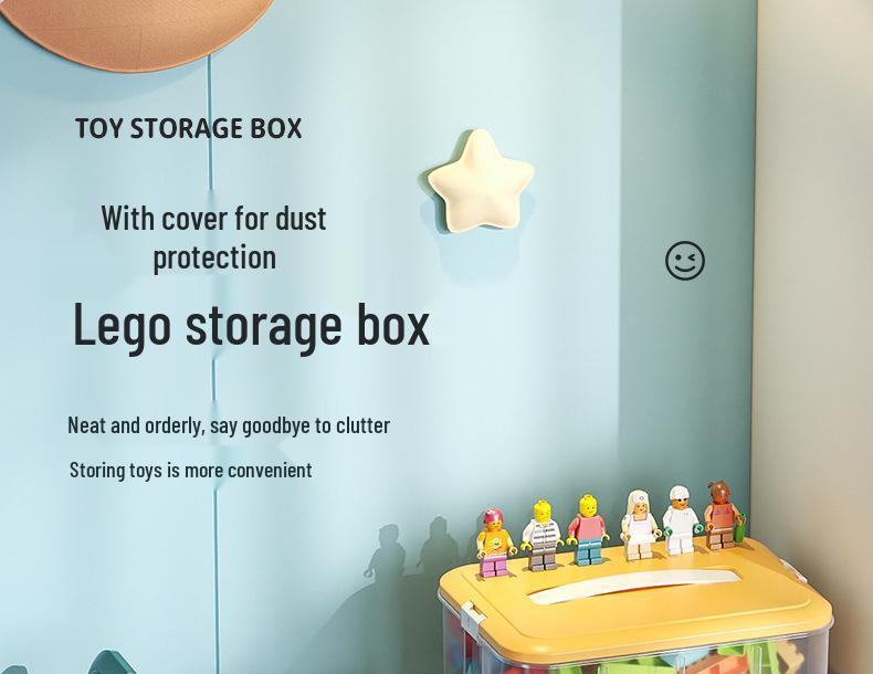 Lego Building Blocks Storage Box – Children's Toy Organizer for Small Parts, Transparent Classification Bin