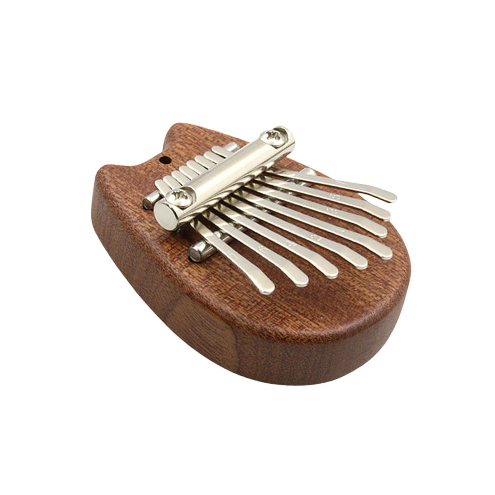 

Portable Small Kalimba Thumb Piano 8 Keys Wood Thumb Piano Portable Pocket Finger Piano Musical Instrument Enduring 4