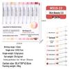 Blue Fruit M510 Soft Head Acrylic Marker Pen Set - 9 Colors for Art, Painting, and Graffiti
