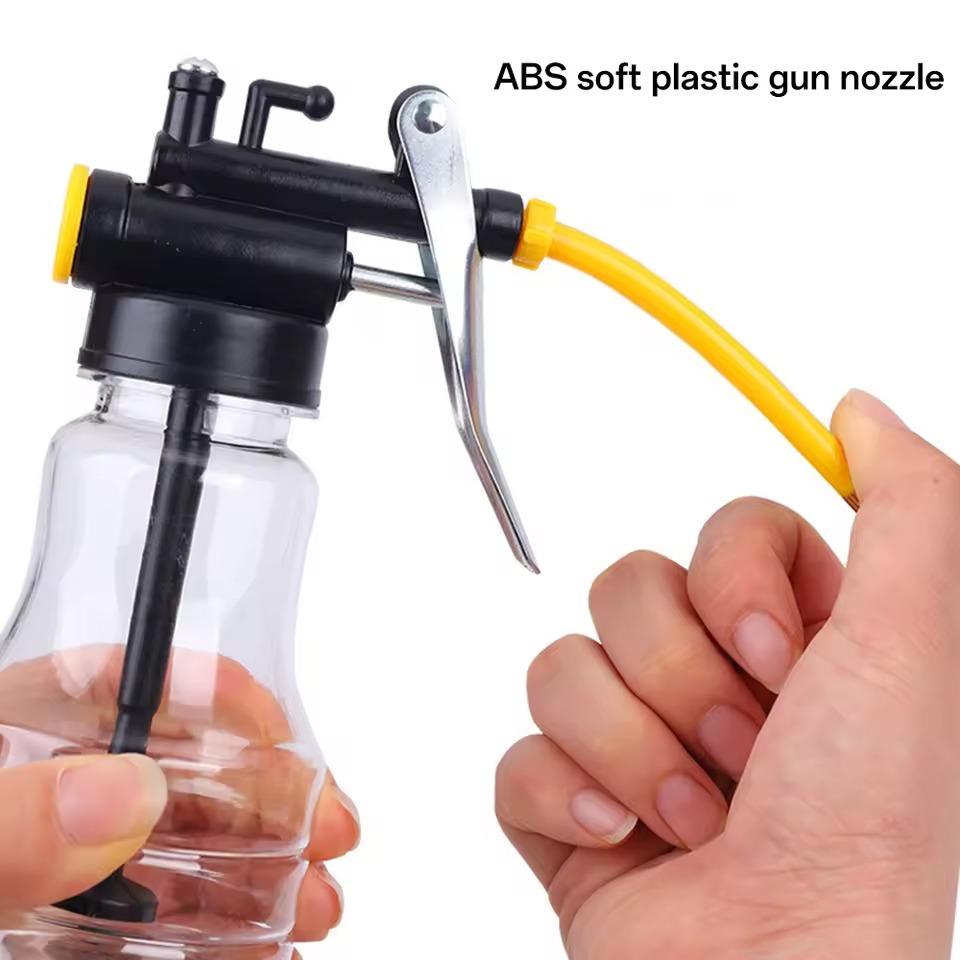 High Pressure Oiler Grease Flex Gun Oil Pump Cans 250ML Hand Tools Lubricator Clear Oil Can Transparent Plastic