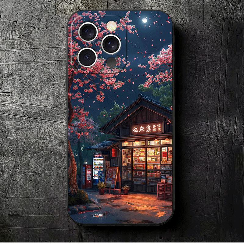 

Anime Aesthetic Scenery Soft Phone Case for iPhone 16 16E 17 Air 15 Pro Max 14 Plus 13 Mini 11 12 7 Black Cover Back Shell iPhone 16 Plus