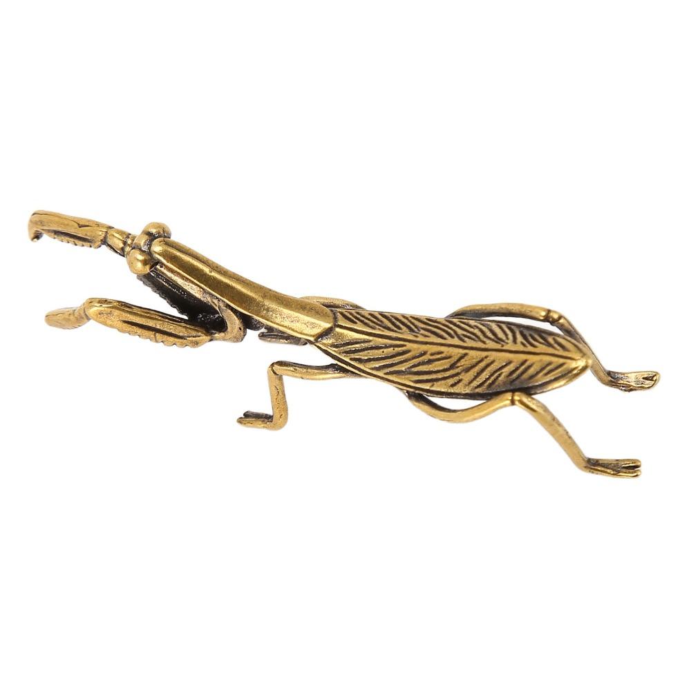 Brass Copper Mantis Statue Solid Copper Mantis Decoration Ornament Garden Yard Decor