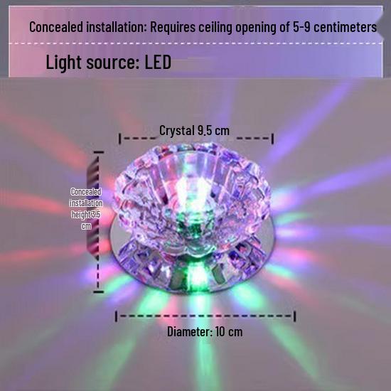 Spot de Teto Embutido LED para Corredor - Design Olho de Gato Alvo para Sala de Estar