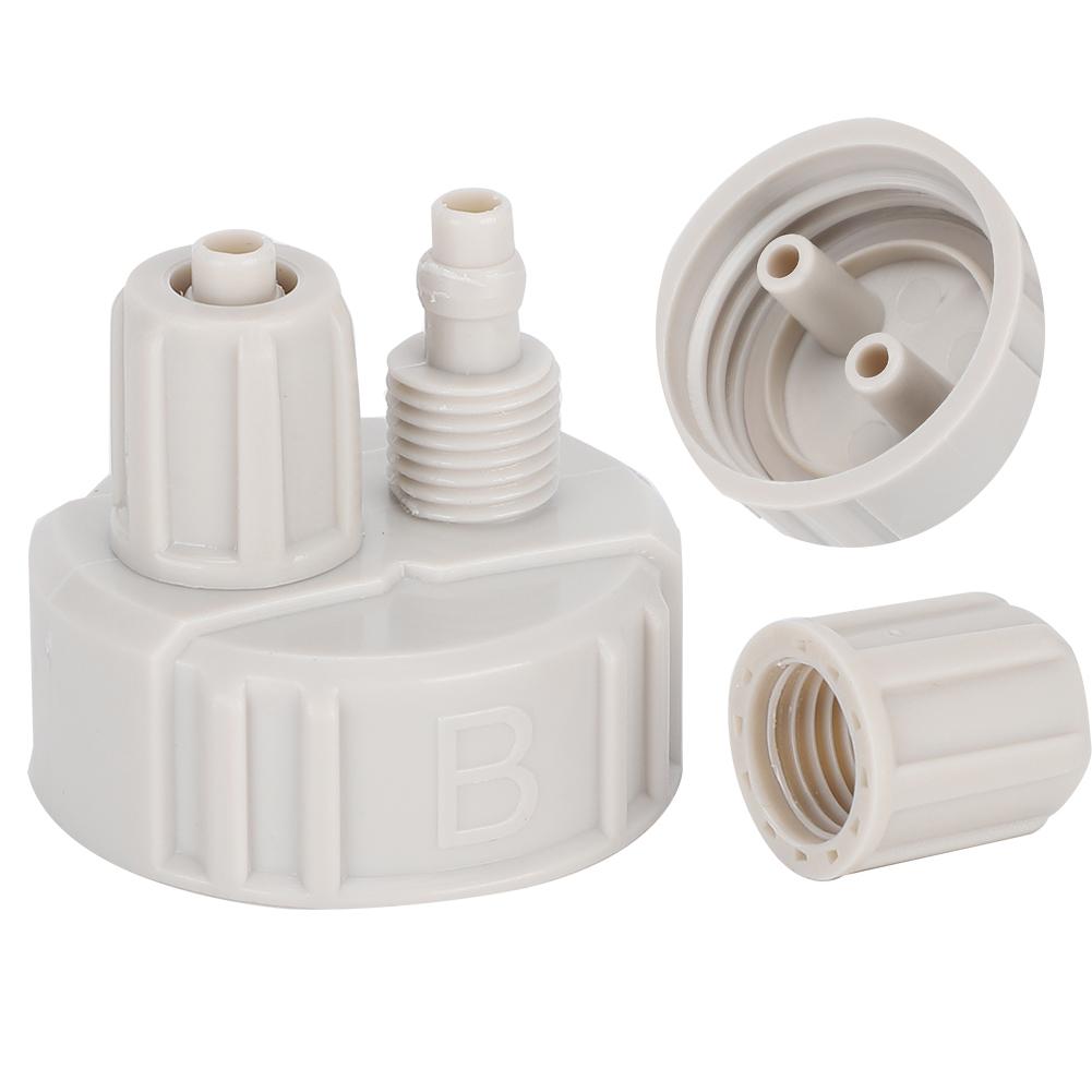 SelfControl CO2 Generator Quick Twisting Double Connector Bottle Capsule for Aquarium(B )