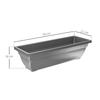 Set of 5 Flower Pots, Plastic Planters for Patio, Garden, Balcony, 59 X 21 X 16 Cm, Grey