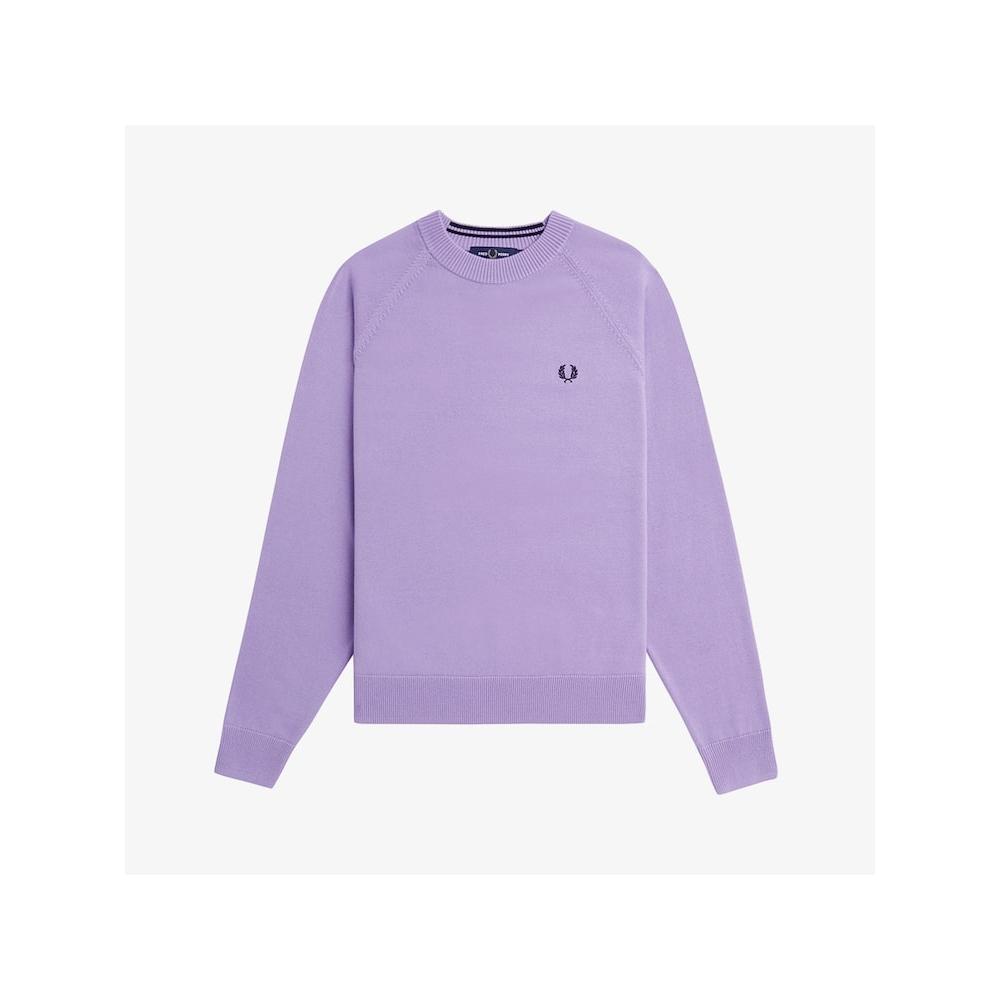Fred Perry Womens Crew Neck Merino Wool Blended Knit  X19  Afpf2432117 X19