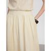 ELLE Draped Lyocell Linen Blend A-Line Skirt