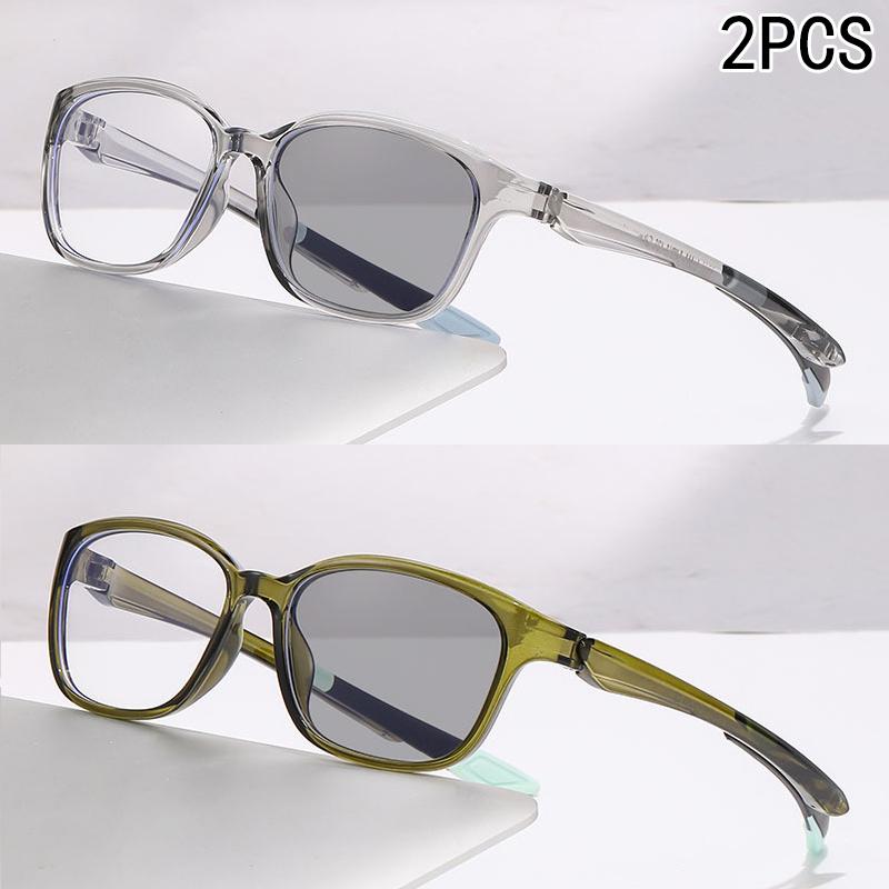 2PCS Automatic Zoom Intelligent Adjustment Reading Eyeglasses Hd Blue Lightweight Tr Ultra-light Reading Eyeglasses 81299 3