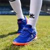 Kelme Kids' Soccer Shoes, Futsal Shoes, TF Velcro Training Shoes, Multicolor, Sizes 19.0cm - 24.5cm (19.0cm, Blue)