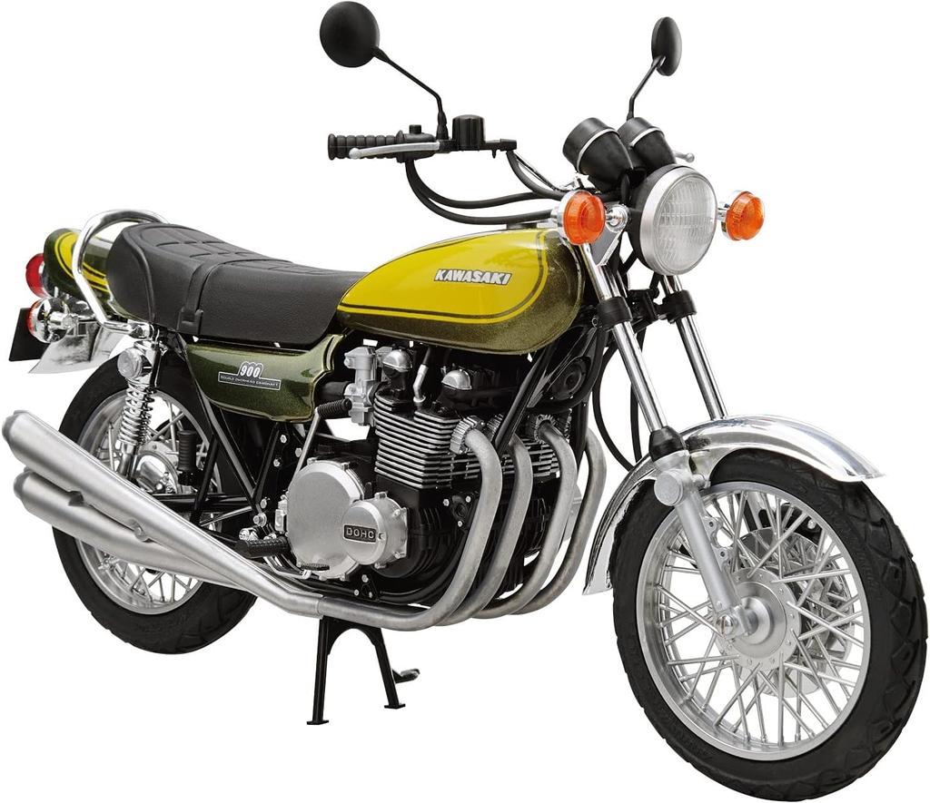 Aoshima Bunka Kyozai The Bike 47 Kawasaki Z1 900 SUPER4 Plastic Model Kit with Custom Parts Co., Ltd. (AOSHIMA) No. 1/12 '73