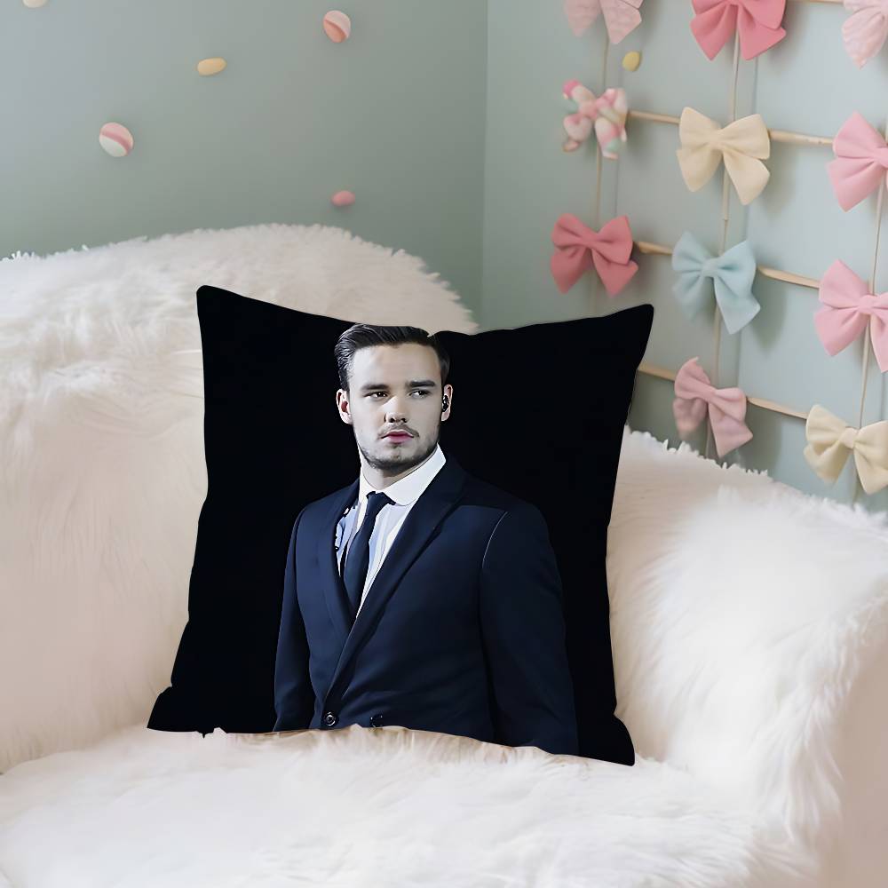 Povlak na polštář L-Liam Payne Potah na polštář Měkký Roztomilý Povlak na dekorační polštář Do Auta Pohovky Povlak na polštář Polyester Se zipem