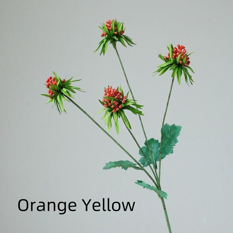 Artificial of Single Branch Multi Grain Fruit Green Plants Living Room Wedding Background Wall Decoration Balcony Decoration Hairpin Material Celery