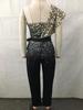 2026 Summer Luxurious Sequin One-shoulder Jumpsuit: A Chic Socialite Style