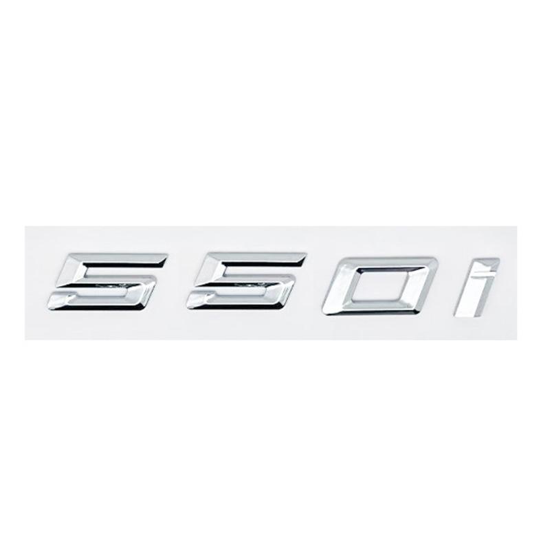 Car 3D ABS Trunk Letters Logo Badge Emblem Decal Sticker For BMW 5 series 520i 525i 528i 530i 535i 540i E39 E60 E61 F10 F11 G30