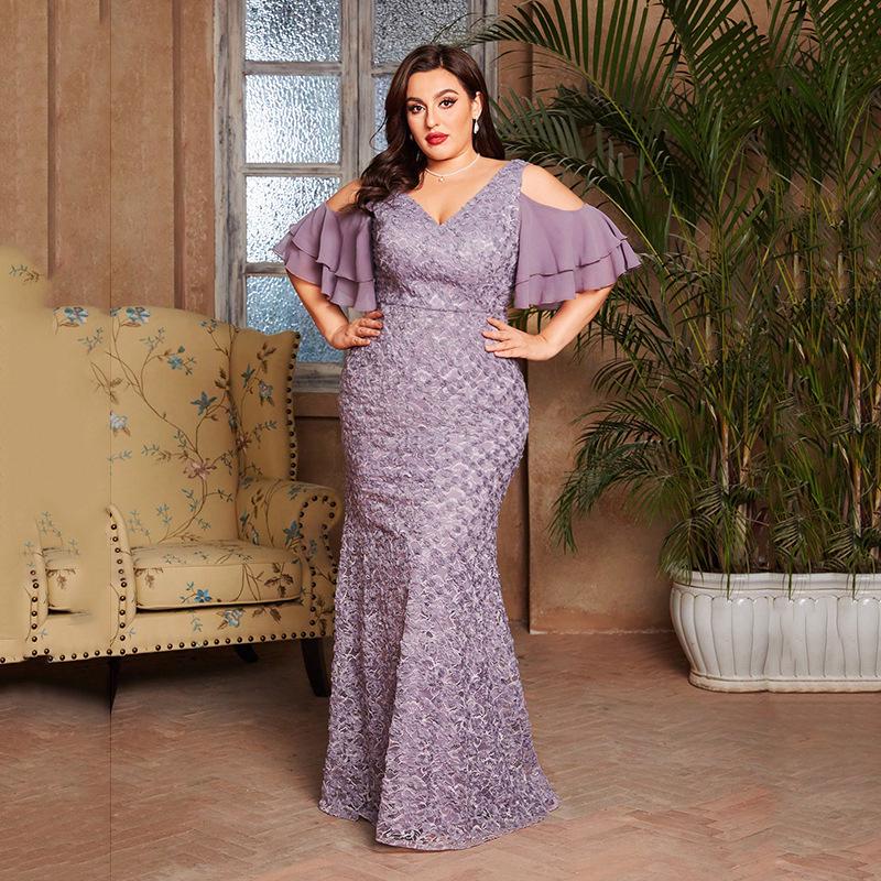 Robe de Soirée Sirène à Paillettes Haut de Gamme pour Femme - Style Socialite Amincissant