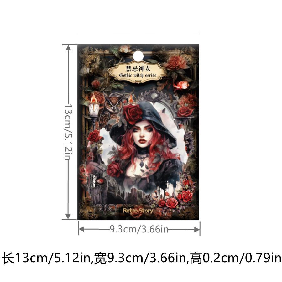 20 Pcs/pack Gothic Vampire Series Sticker Pack Vintage Collage Scrapbooking Label Diy Diary Album Journal Planner