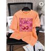 Love You Cherry Much Design Washed T-Shirt Women Summer Casual T Shirts Cotton Short Sleeves Unisex Oversized Streetwear