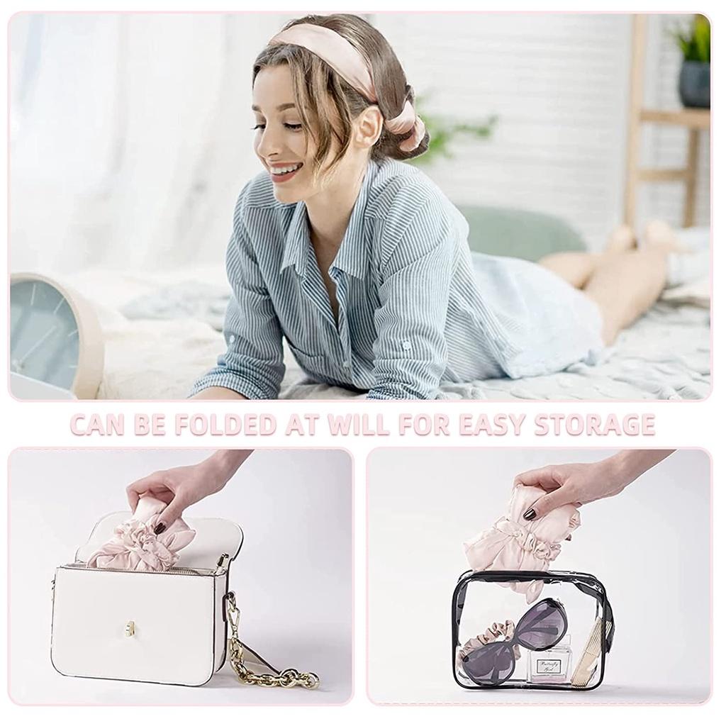 Arricciacapelli senza calore Arricciacapelli durante la notte fai da te per capelli ricci senza calore Set di acconciature regalo per ragazze e donne (Rosa)