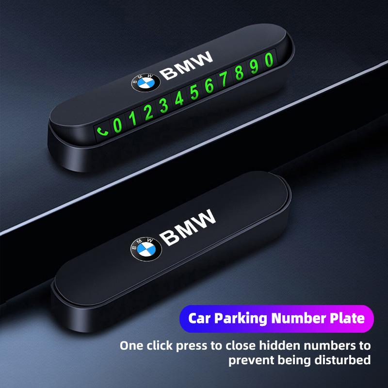 Hidden Luminous Car Temporary Parking Number Card For BMW X1 X2 X3 X5 X4 X6 X7 G30 G20 G32 G11 G12 F40 F30 F20 F10 F34 F07 F44 ysdn68