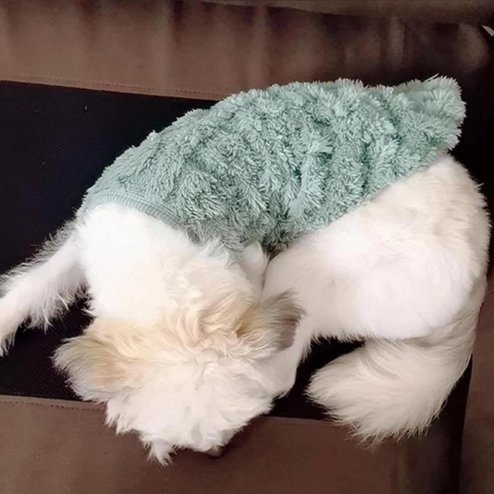 Winter Fleece Dog Sweater Cat Pullover Puppy Costume Comfortable Fashion Pet Warm Clothes Round Neck Clothes Chihuahua Yorkshire Bichon Vest