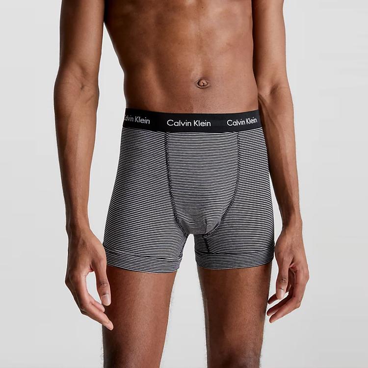 Calvin Klein Mid-Rise Logo Boxer Briefs 3-Pack Men underwear Multi-color U2662G-IOT