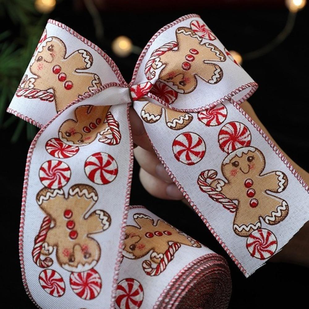 2m Fabric Swirl Ribbon DIY Burlap Ribbon New Christmas Ribbon