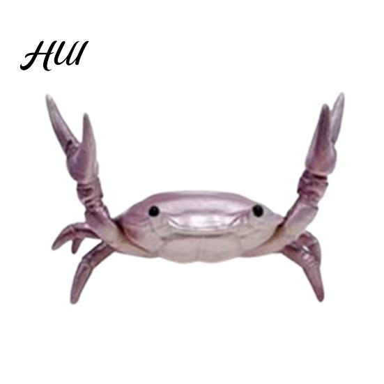 Creative Pen Holder Weightlifting Crab Desktop Organizer Decorative Ornament Desk Accessory for School Office Home PVC