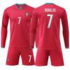 2026 Portugal Home Football Kit - Men's Long & Short Sleeve Quick Dry Jersey
