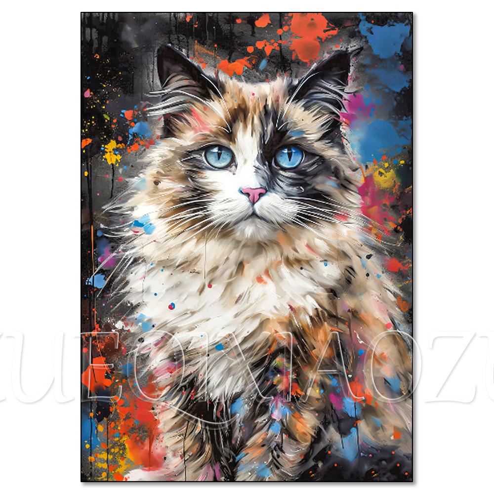 Neues DIY Diamantmalerei Katze Hund Schwan Tier Diamantstickerei Voll Strass zu verkaufen Mosaik Einlegekunst Wanddekoration