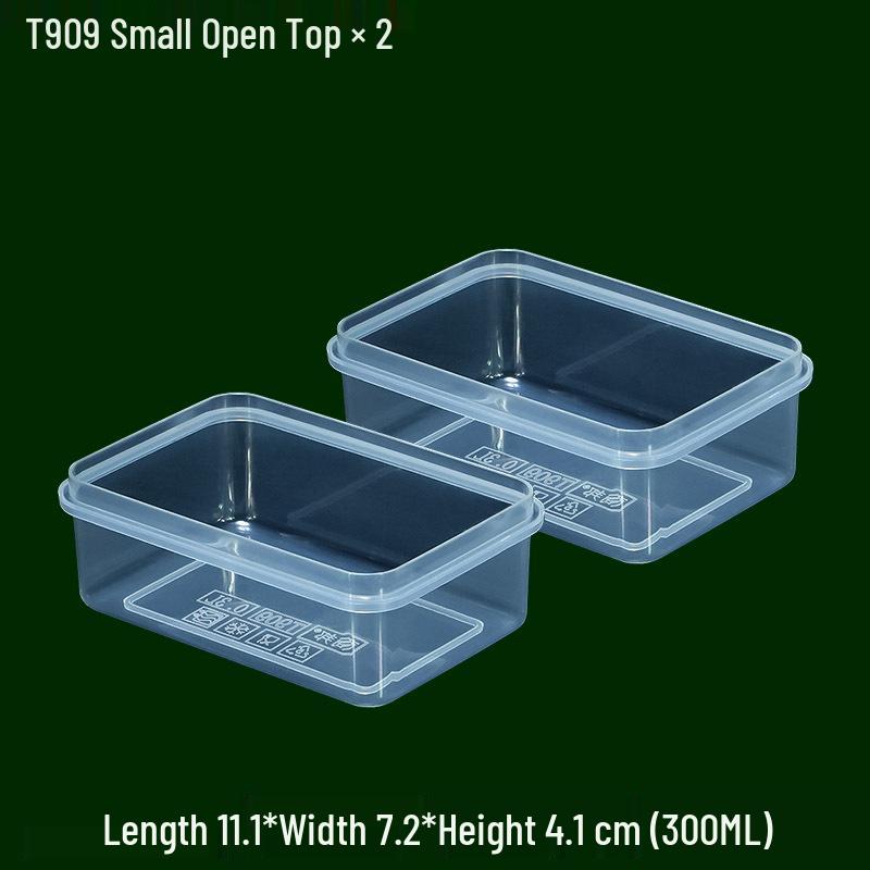 0.3L Small Lidless Plastic Organizer Box, Food Grade Storage for Refrigerator.