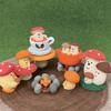 Mushroom Christmas Ornaments Miniature Resin Santa Claus Decoration  Cake Decoration