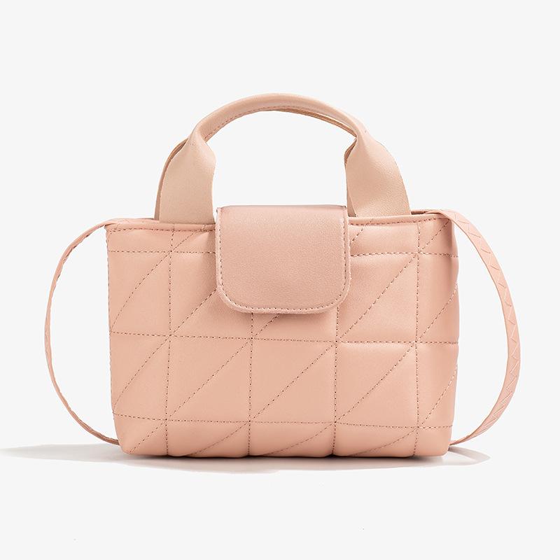 Stylish new plaid handbag autumn small square bag simple shoulder handbag diagonal span women's bag