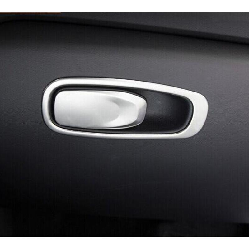 For Volvo XC60 2018    Car Cover Storage Armrest ABS Matte Co-Pilot Handle Bowl Glove Box Front Trim Lamp Panel 2pcs