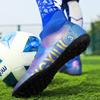 31-48unisex Football Shoes High-top Elastic Rubber Soft Bottom TF Football Shoes Men's Training Special Children Competition Training Football Shoes