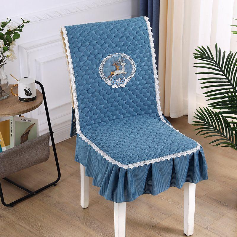 

Круглый год Чехол для стула Подушка Подушка Интегрированная Для дома Нескользящий Чехол для подушки стула Ткань Цельный Чехол для стола и стула Стиль Инс All the way you Blue Siam pad [four]]