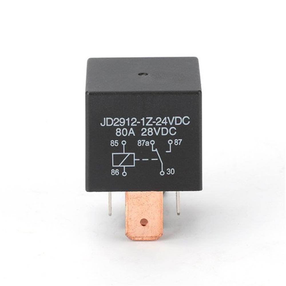 12V 24V DC 4 Pin 5PIN Car Automotive Fused Relay 30A 80A Fuse Normally Open Relais Fuse  4pin 5Pin