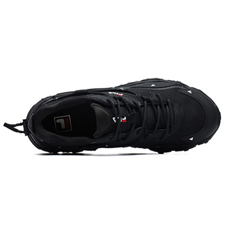 FILA Cat Paw 2.0 Sports Fashion Comfortable Fabric Synthetic Leather Low-Top Casual Running Shoes Eighth Generation Women sneaker Black F12W134108FBK