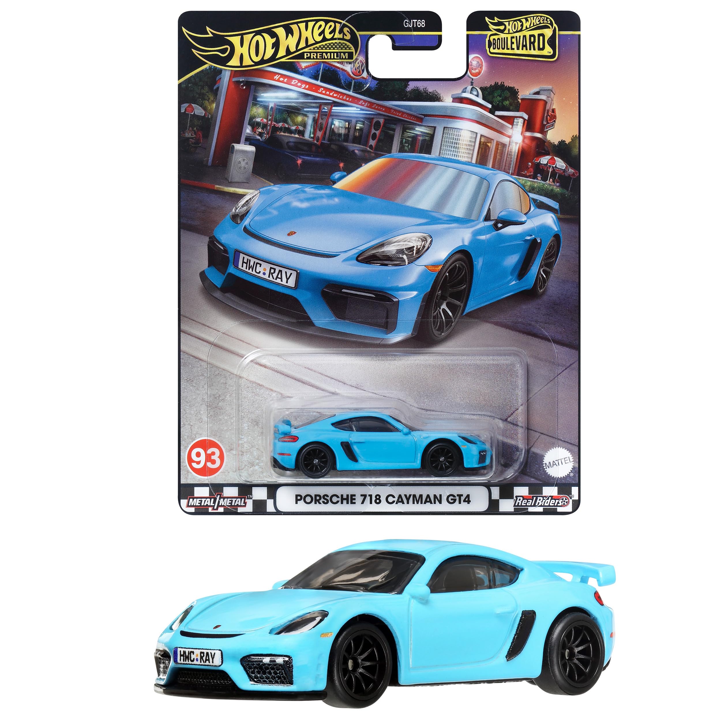 

Hot Wheels Boulevard Porsche 718 Cayman GT4 [Миниатюрная машинка] [Возраст от 3 лет] HRT71