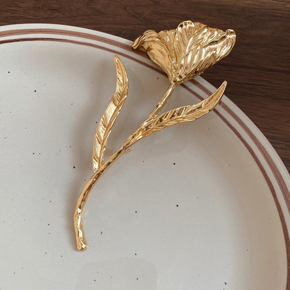 Suit Charm Deco Tulip Brooch Exquisite Clothing Pin Accessories Flower Bud Brooch  Office