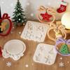 DIY Christmas Decoration Silicone Mold for Handmade Gifts - Bow Circle Snowflake Elk House Christmas Tree Pendant Plaster Mold