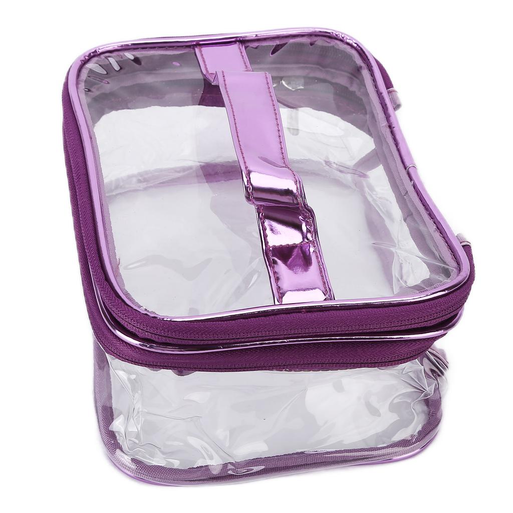 Kosmetyczka Przenośna Przezroczysta PVC Torba na Makijaż Organizer do Przechowywania Przyborów Toaletowych na Podróż